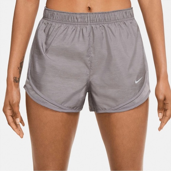 Nike DRI-FIT Tempo Women's Brief Lined Running Active Shorts Gray S - Picture 7 of 7